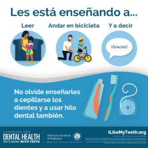 Teach Them to Brush and Floss Spanish