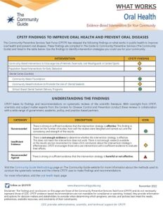 USCPS Task Force; oral health resource;