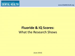 Fluoride & IQ Scores_CDH